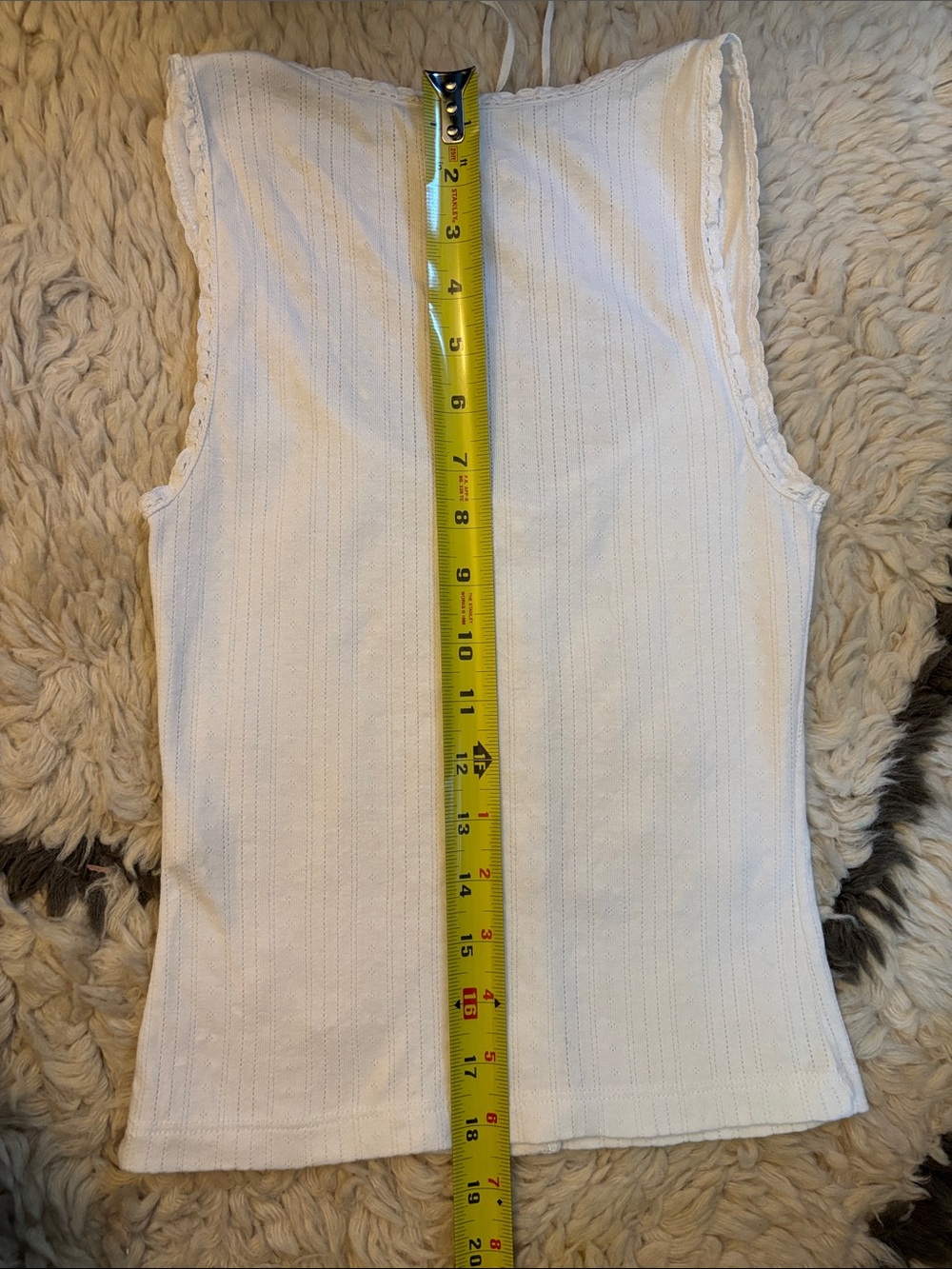 Doen White Button-Front Ribbed Tank Top - Picture 3 of 14